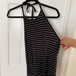 NWT AE Horizontal Striped Halter Top